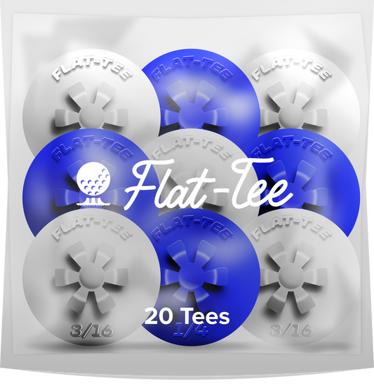 Flat-Tee (Blue & White)